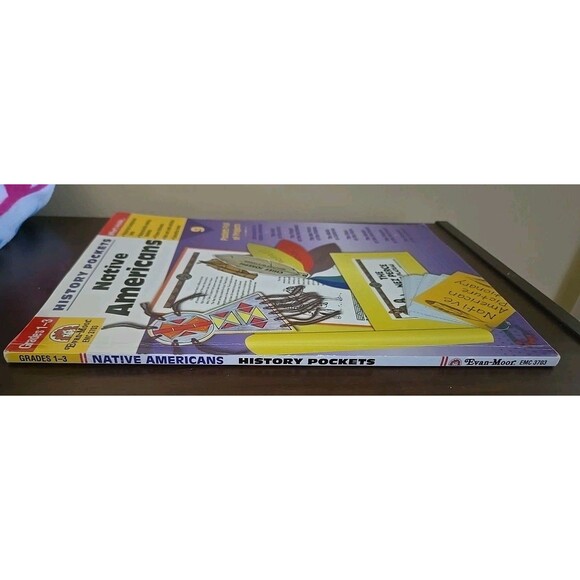 History Pockets Native Americans Grades 1-3 Evan Moor 2003 Paperback Homeschool - Picture 3 of 5
